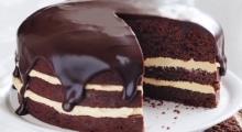 Rich peanut butter and chocolate cake